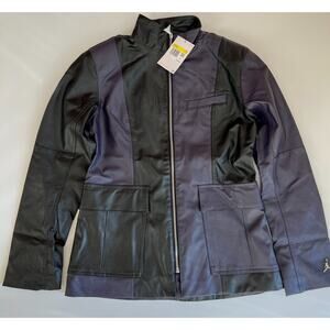 Nike Women’s Air Jordan Full Zip Jacket Black/Purple DJ2716-010 Size S NWT